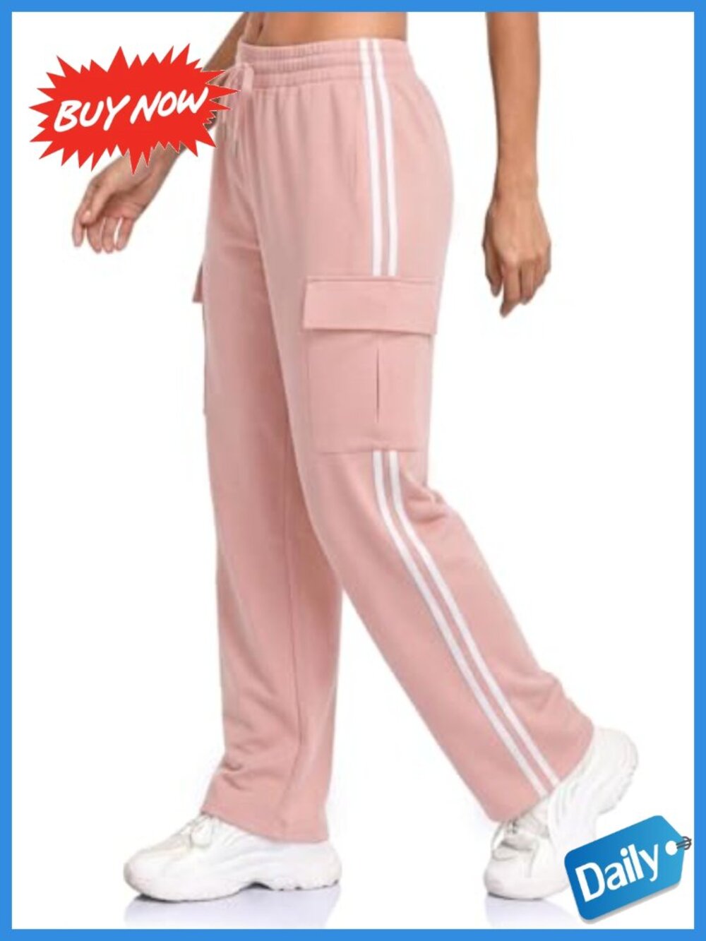 Cargo Sweatpants Straight Leg Lightweight Modal Moisture Wicking Track Pants